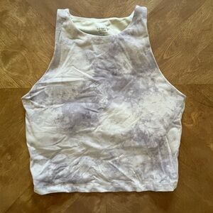 Old Navy Purple & White Tie-Dye Sleeveless Sports Bra – Size S
